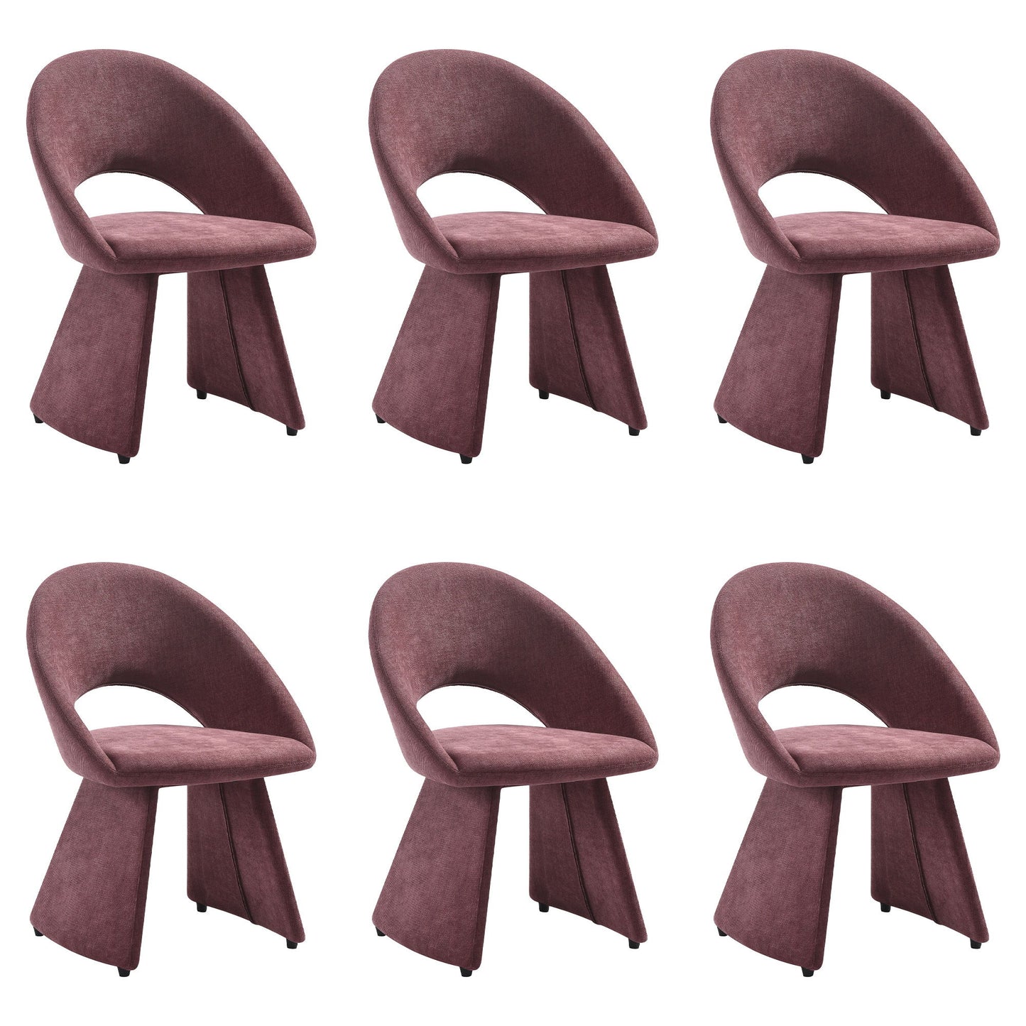 Angelina - Modern Curved Back Upholstered Dining Chair