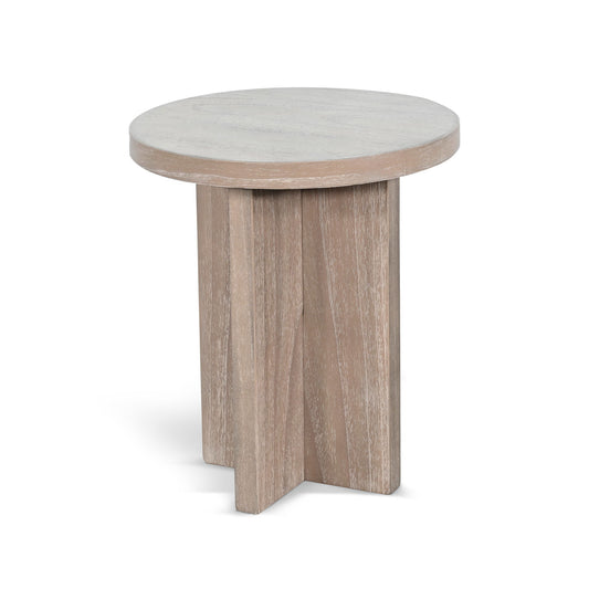 Round Small Accent Table - Wheat