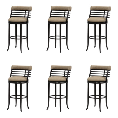 Telia - Upholstered Swivel Bar Height Barstool