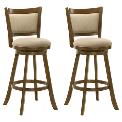 Aiden - Modern Farmhouse Swivel Wood Bar Height Kitchen Bar Stool