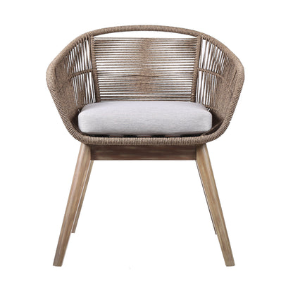 Tutti Frutti - Indoor / Outdoor Dining Chair - Light Eucalyptus / Latte