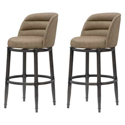 Eunice - Faux Leather Upholstered Swivel Barstool