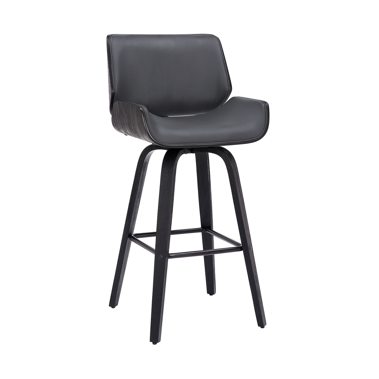Tyler - 26" Counter Height Swivel Bar Stool With Black Frame