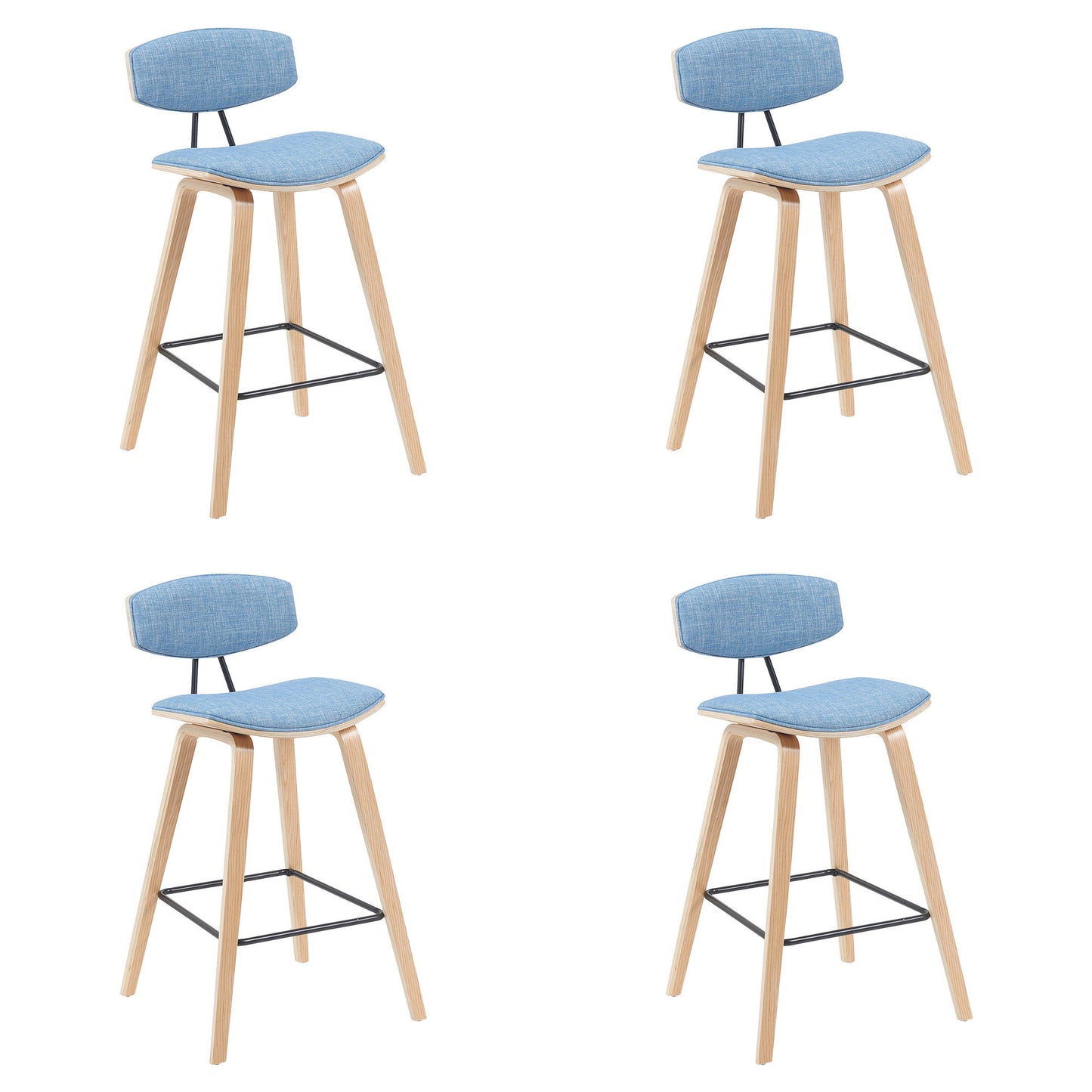 Fox - Swivel Bar Height Stool - Light Brown