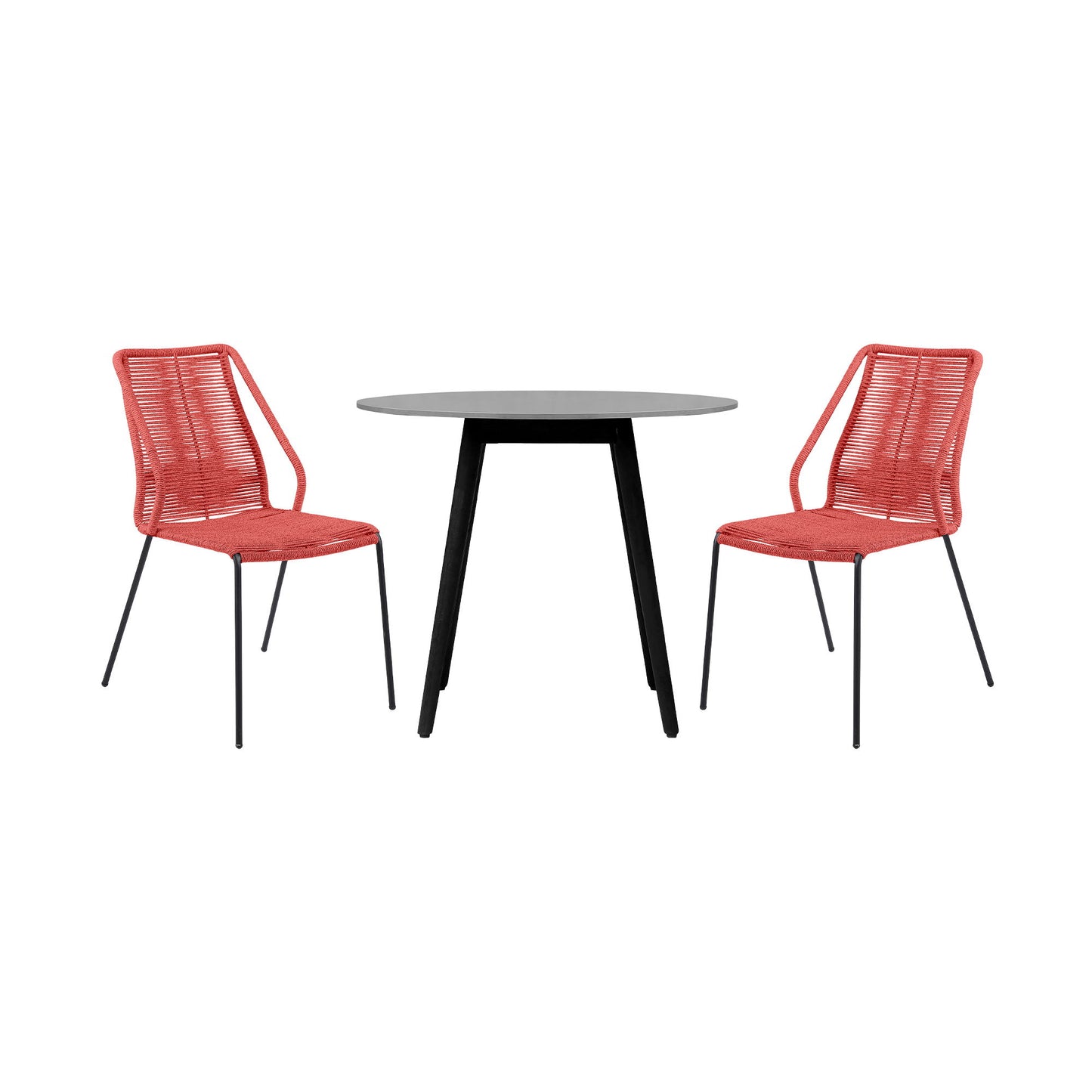 Kylie And Clip - 3 Piece Outdoor Patio Dining Set