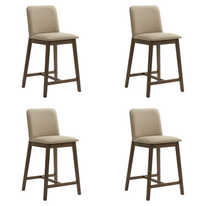 Allin - Upholstered Wood Counter Height Barstool