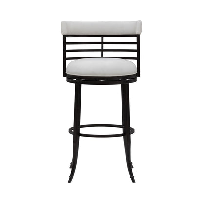 Telia - Upholstered Swivel Bar Height Barstool