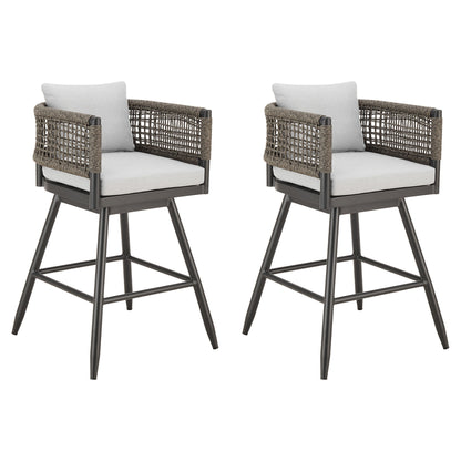 Alegria - Outdoor Patio Swivel Counter Stool Set