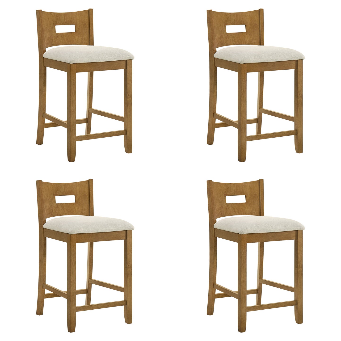 Ren - 30" Bar Height Rubberwood Barstool