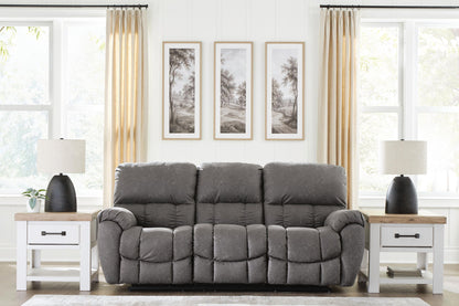 Bakerstein - Power Reclining Sofa With Adjustable Headrest - Galaxy