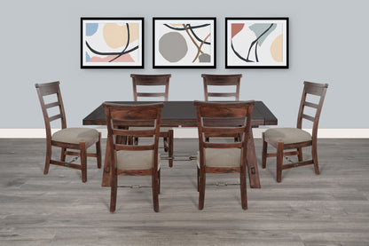 Tuscany - Dining Table With Extensions With Turnbuckle - Vintage Mocha