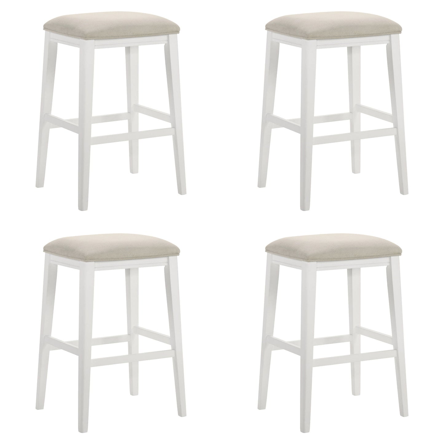Jane - Contemporary Transitional Wood Bar Height Kitchen Bar Stool