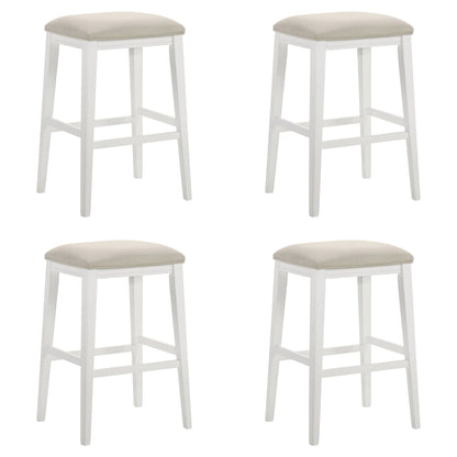 Jane - Contemporary Transitional Wood Bar Height Kitchen Bar Stool