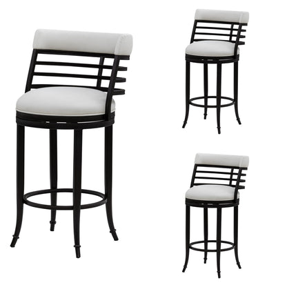 Telia - Upholstered Swivel Bar Height Barstool