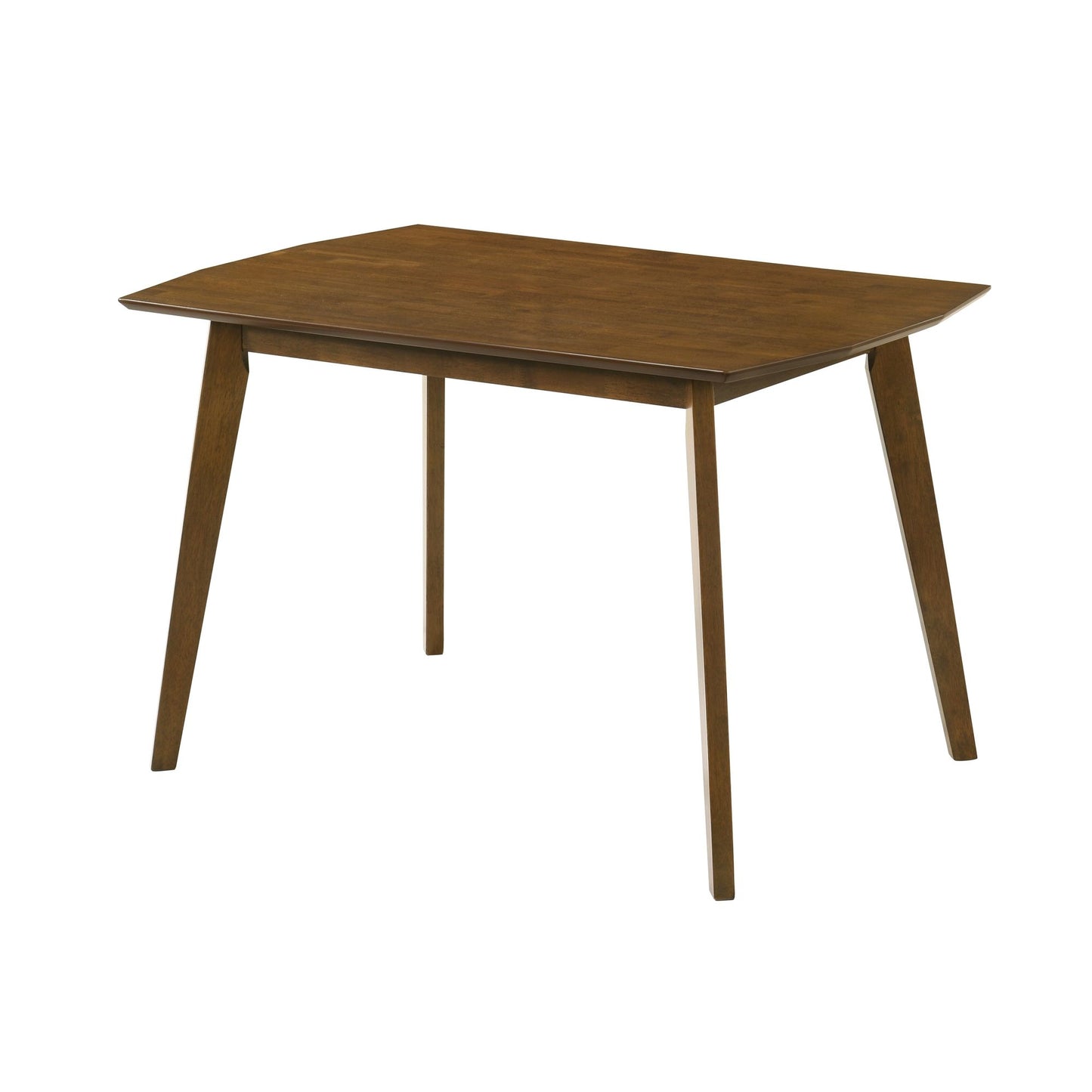 Amaris - Modern Wood 47" Flared Base Dining Table, Seats 4 - Walnut