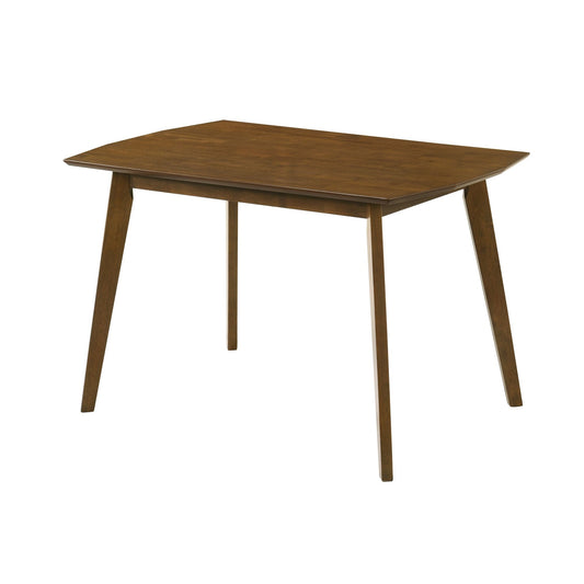 Amaris - Modern Wood 47" Flared Base Dining Table, Seats 4 - Walnut