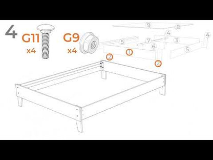 Finch - Queen Platform Bed - Black